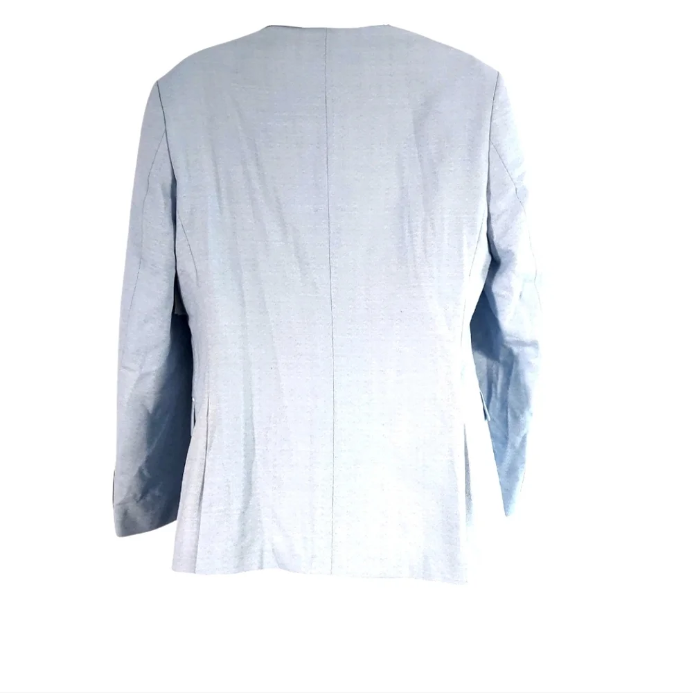 Hugo Boss Tuxedo Blazer Size 44 Long Henry Light Blue Suit Jacket Henry 242E1X